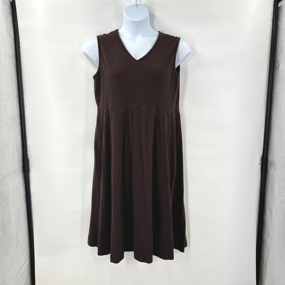 Ulla Popken Dress size 16 18 Burgundy A Line Minimalist Layering Made in Greece